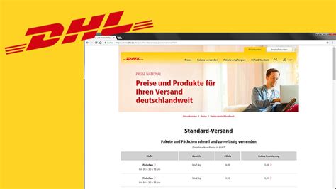 dhl versandkostenrechner.